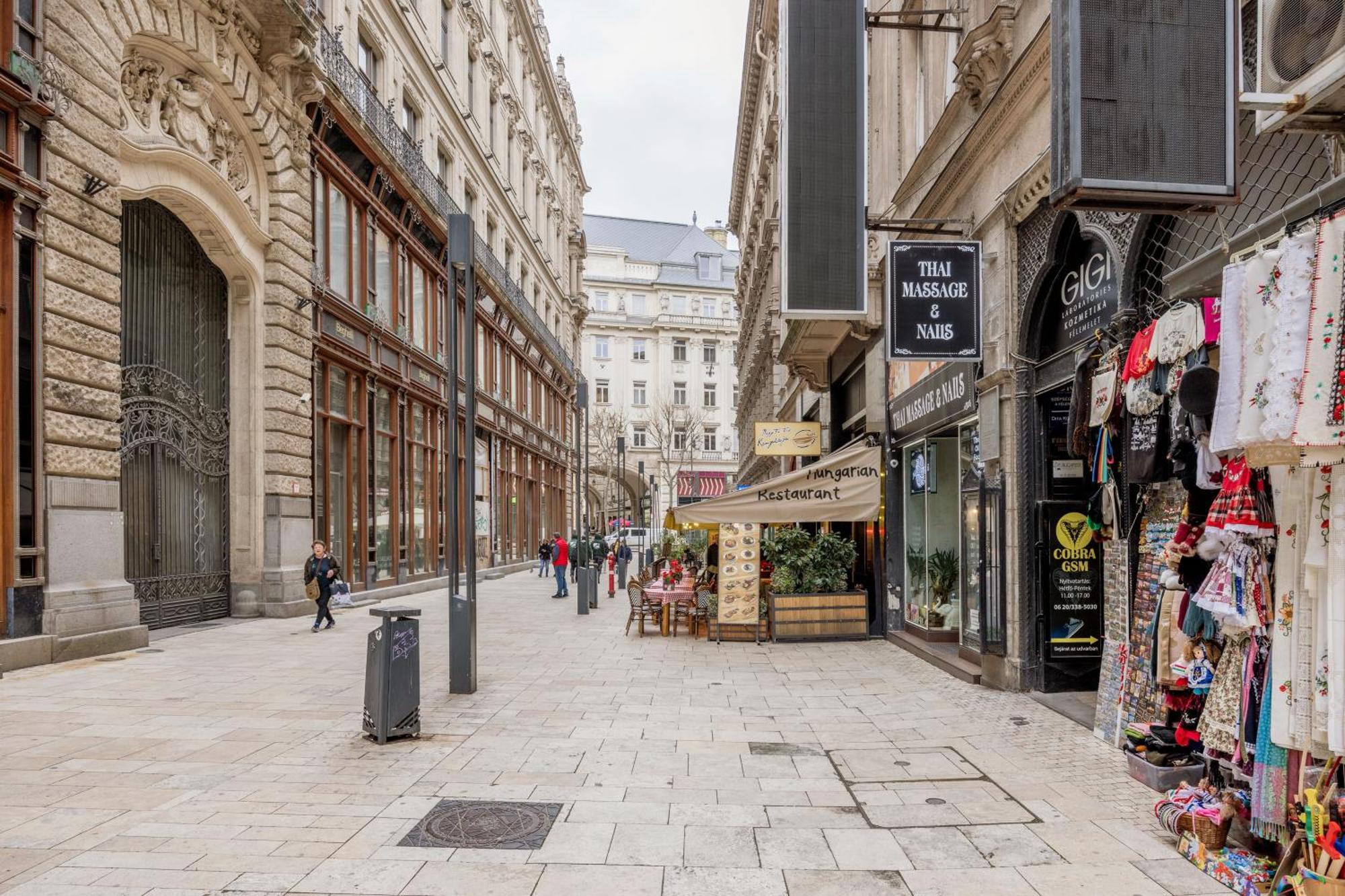 Urban Tranquillity By The Main Shopping Street Apartment Budapest Ngoại thất bức ảnh